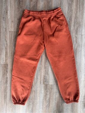 District V.I.T Men's Rust Orange Fleece Joggers - size Large